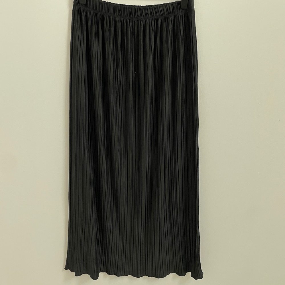 Pleated maxi skirt